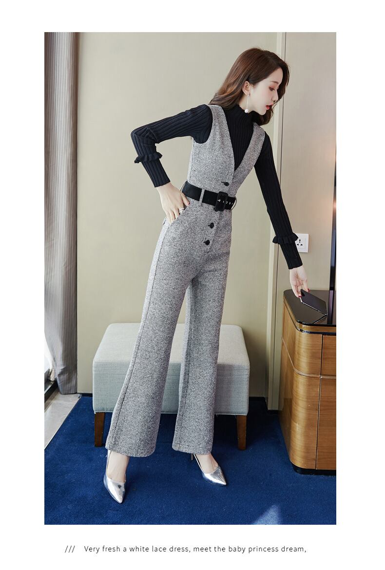 【set】トップス+オシャレオールインワン２点セット G2863