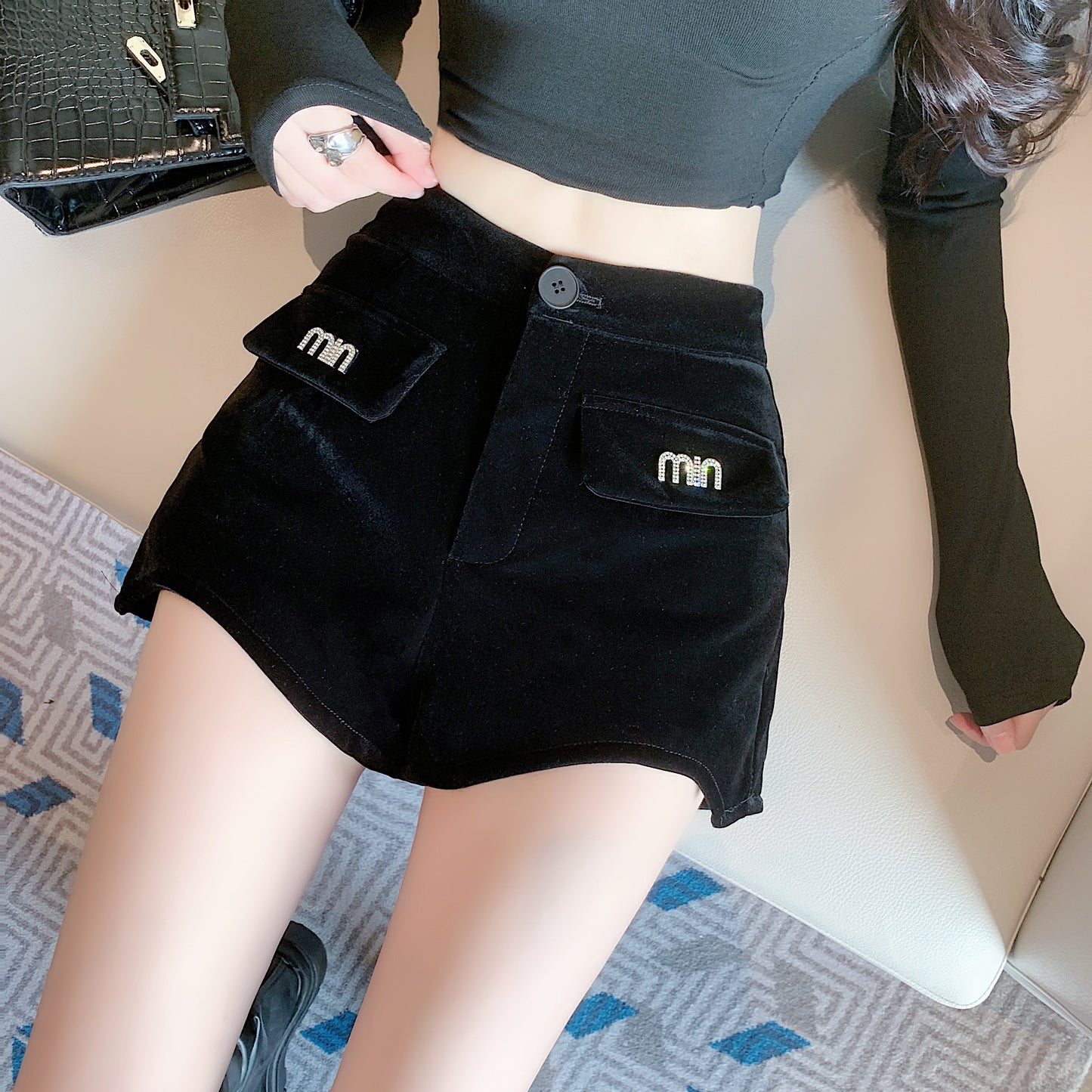 【bottoms】AラインショートパンツG24501