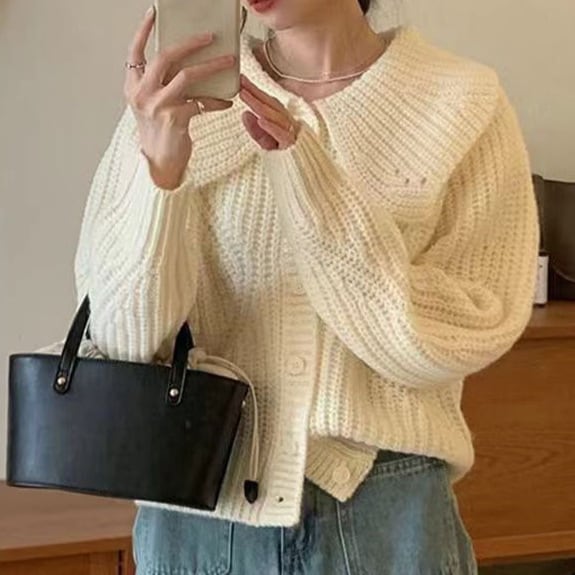 【outer】ニットカーデ　M25767