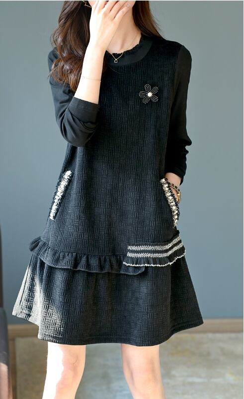 【dress】ビーズフリルワンピース G20260