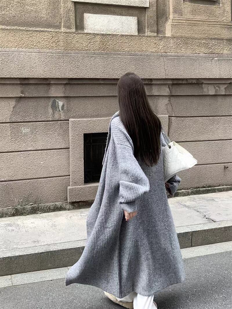 【outer】ロング丈ニットカーデ　M27398