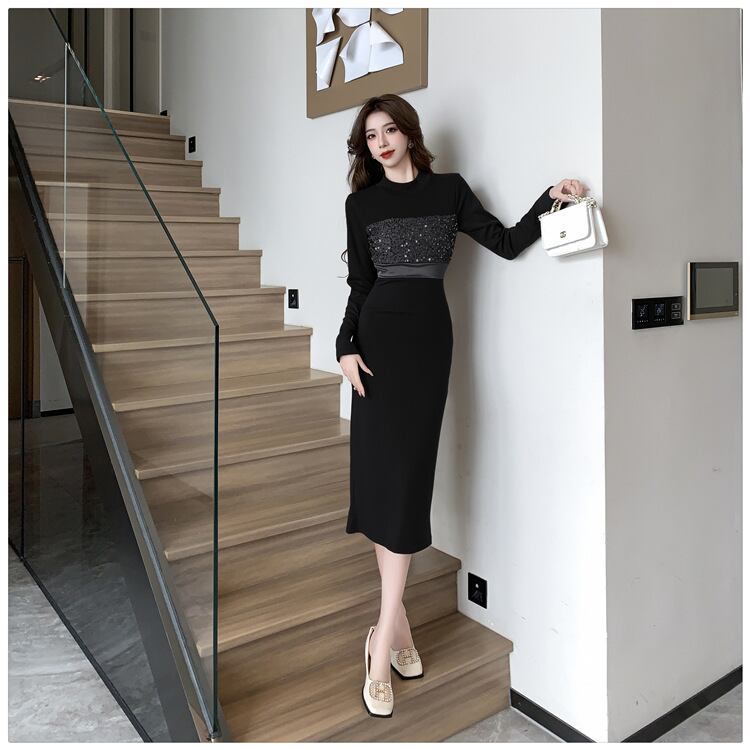 【dress】スパンコールワンピース　M27057