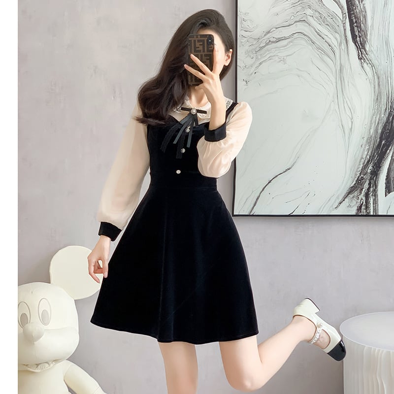 【dress】切り替えデートワンピース　M26181