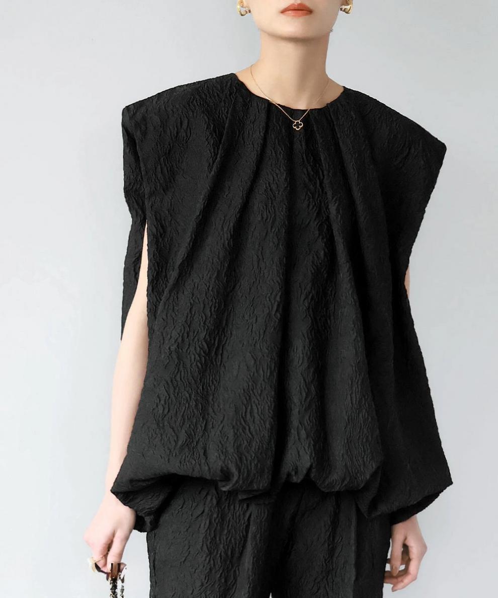 【tops】ジャカードトップス　M24075
