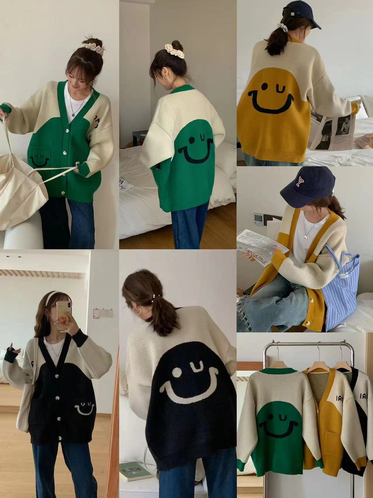 【outer】Vネックニットカーデ　M26299