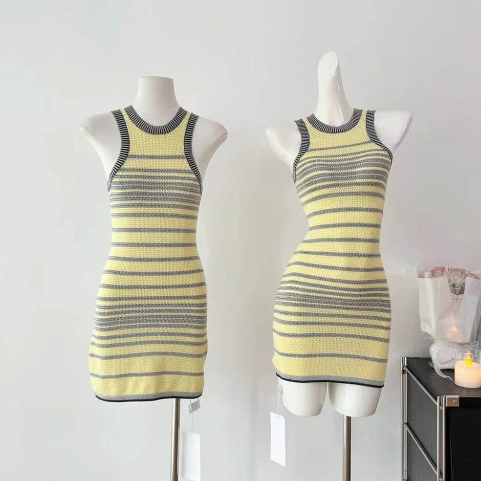 【dress】ニットベストワンピース　M24471