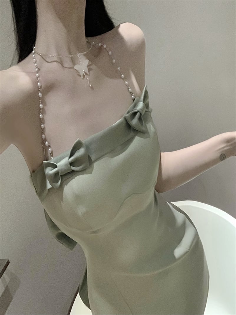 【dress】リボン付きワンピース　M24147