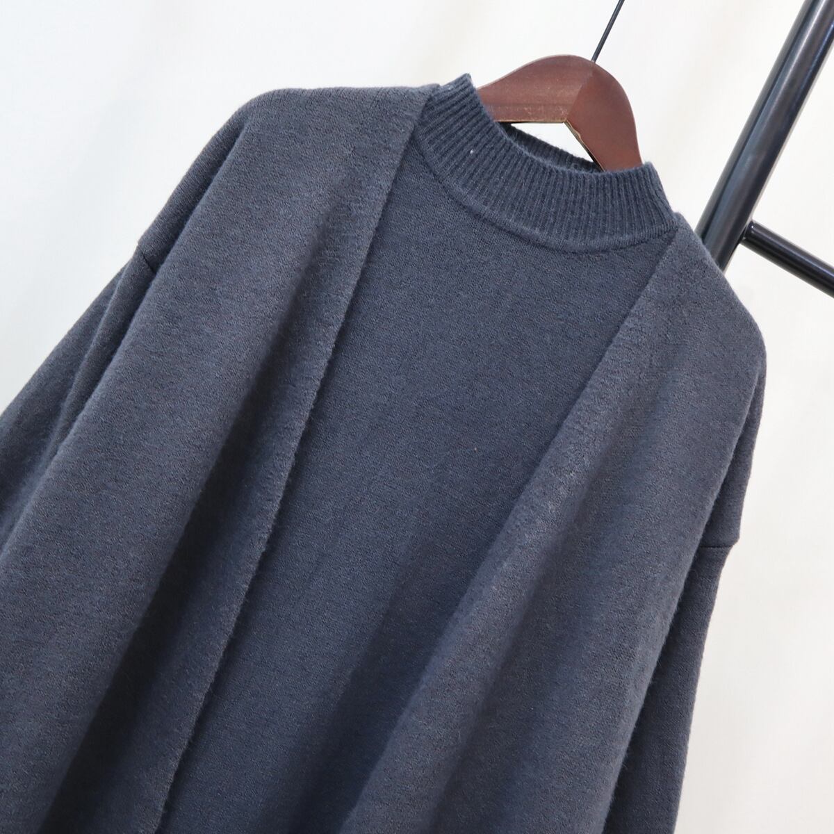 【set】ニットワンピース×カーデセット　M18713