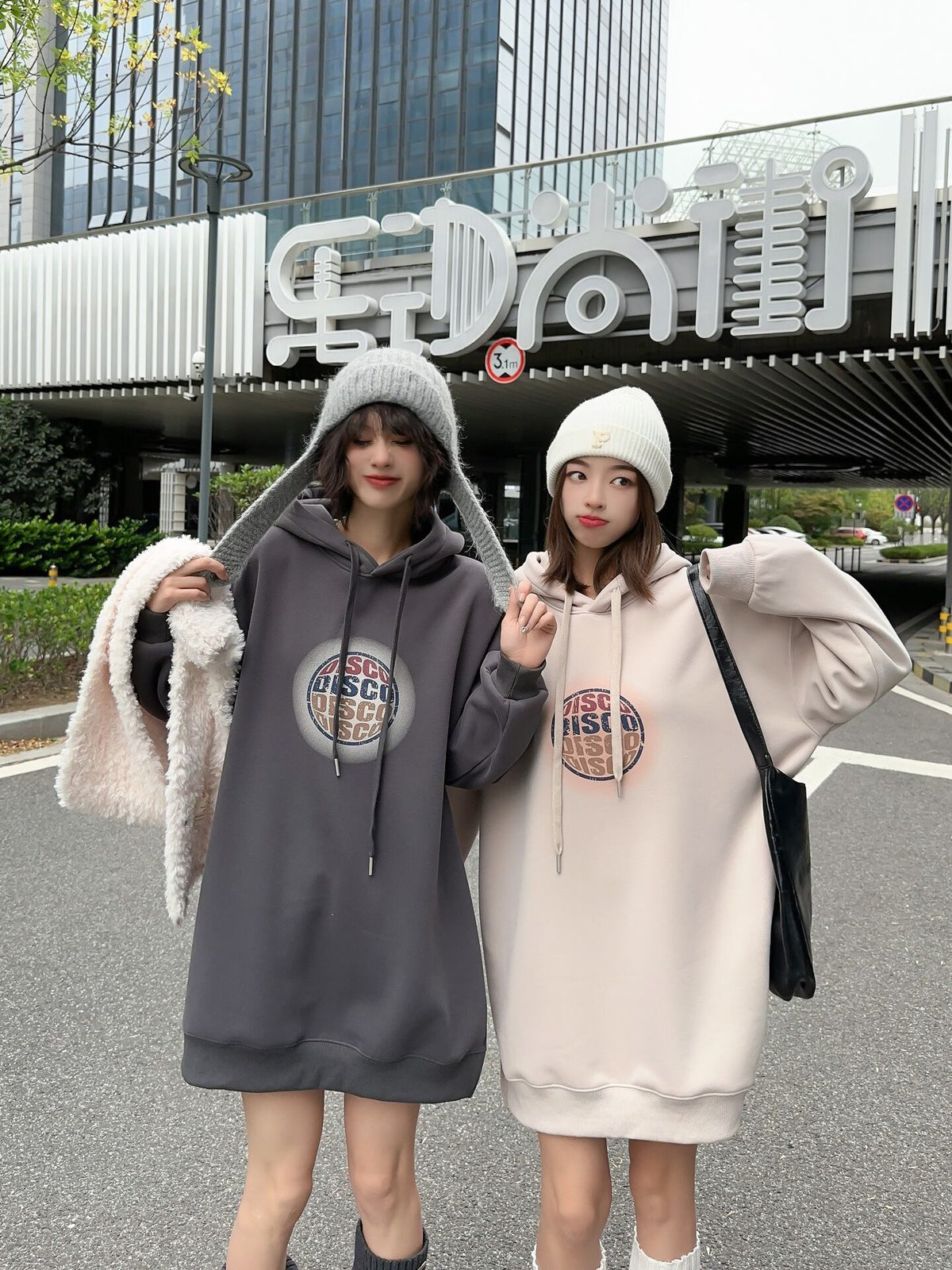 【dress】フード付きカジュアルワンピース    N2167