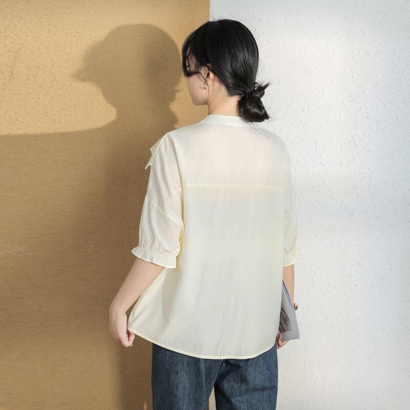 【tops】シンプルOL通勤ブラウスG21072