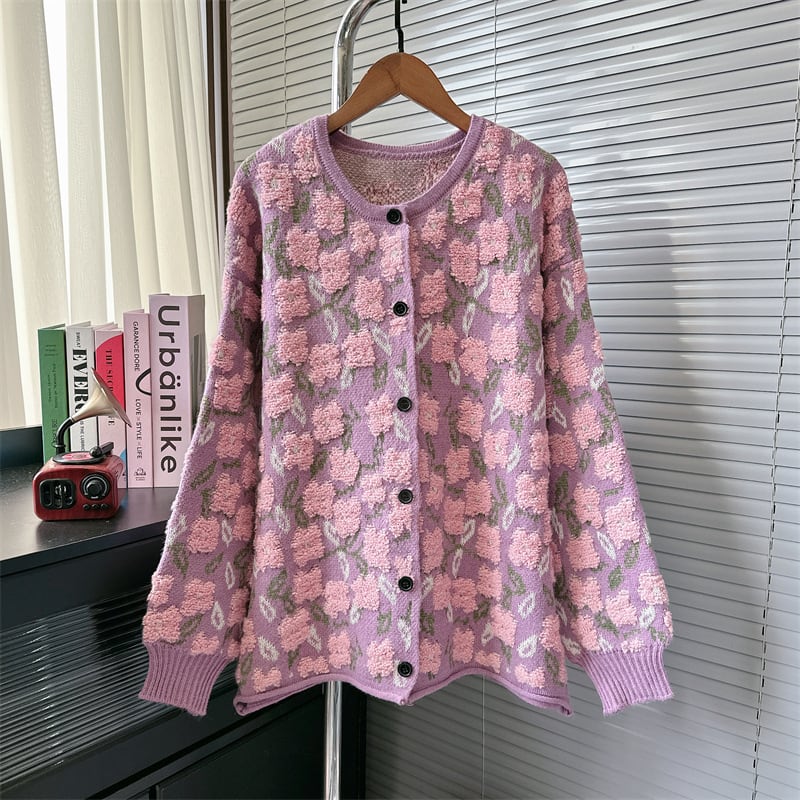 【outer】ニットカーデ　M25877