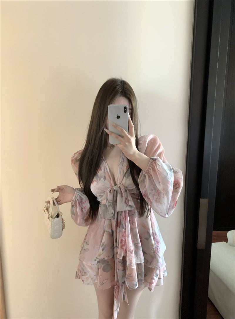 【dress】プリントワンピース　M24841