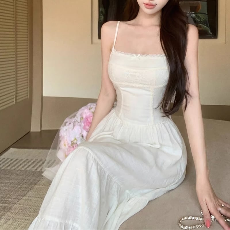 【dress】ロングキャミワンピース Q8250