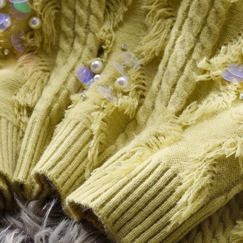 【tops】クルーネックニットセーター　M29188