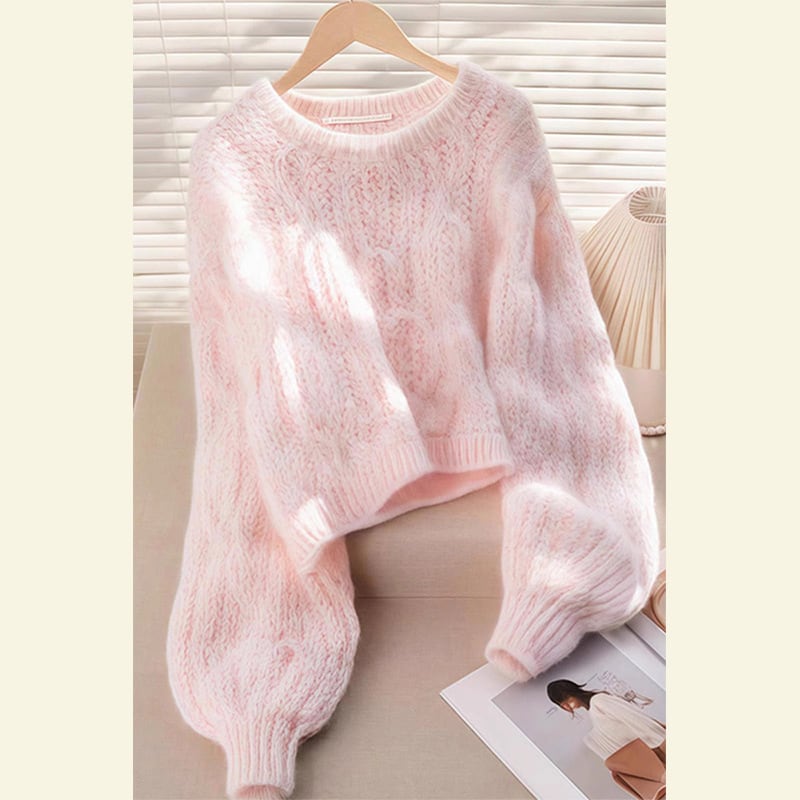 【tops】クルーネックニットセーター　M29129