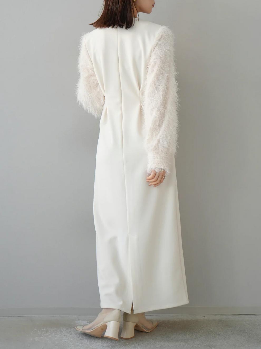 【dress】Ⅴネックドッキングワンピース　N2965
