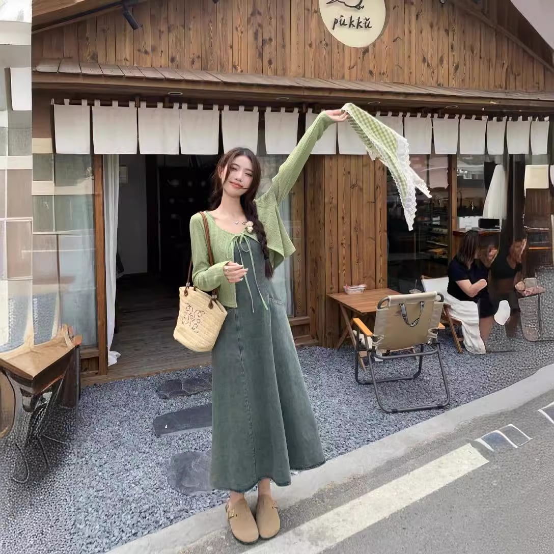【dress】デニムキャミワンピースG21377