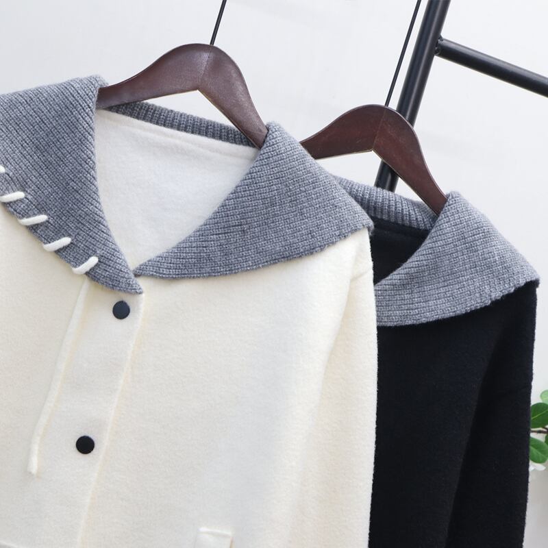 【outer】Vネックニットカーディガン Q7259