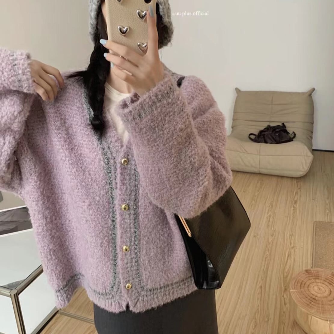 【outer】ニットカーデ　M27794