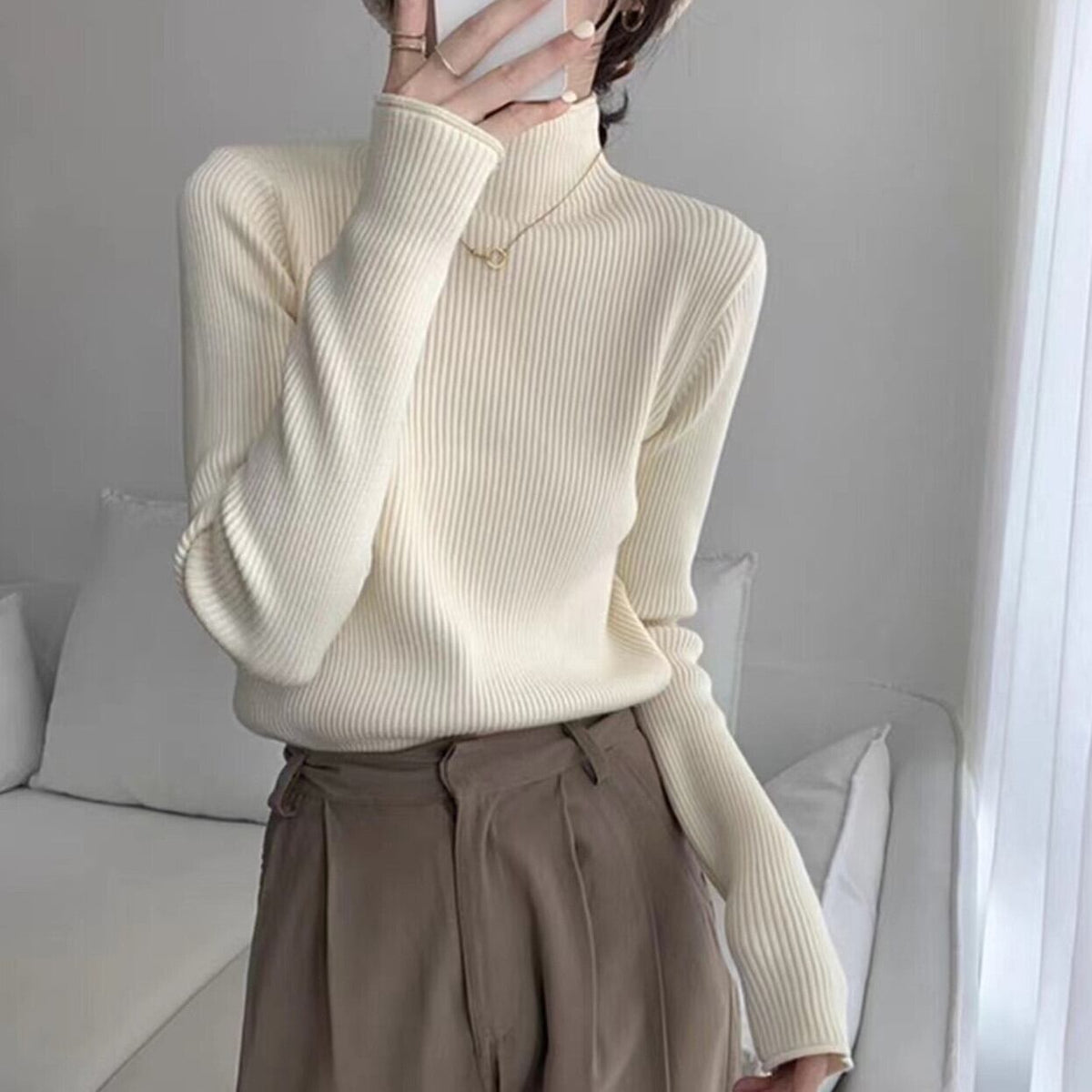 【tops】ニットトップス　M26846