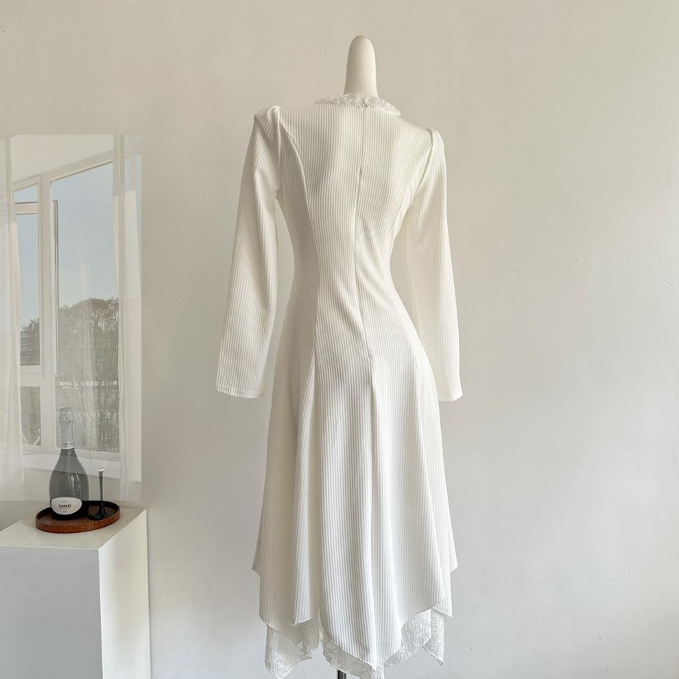 【dress】ドッキングニットワンピース　M28279