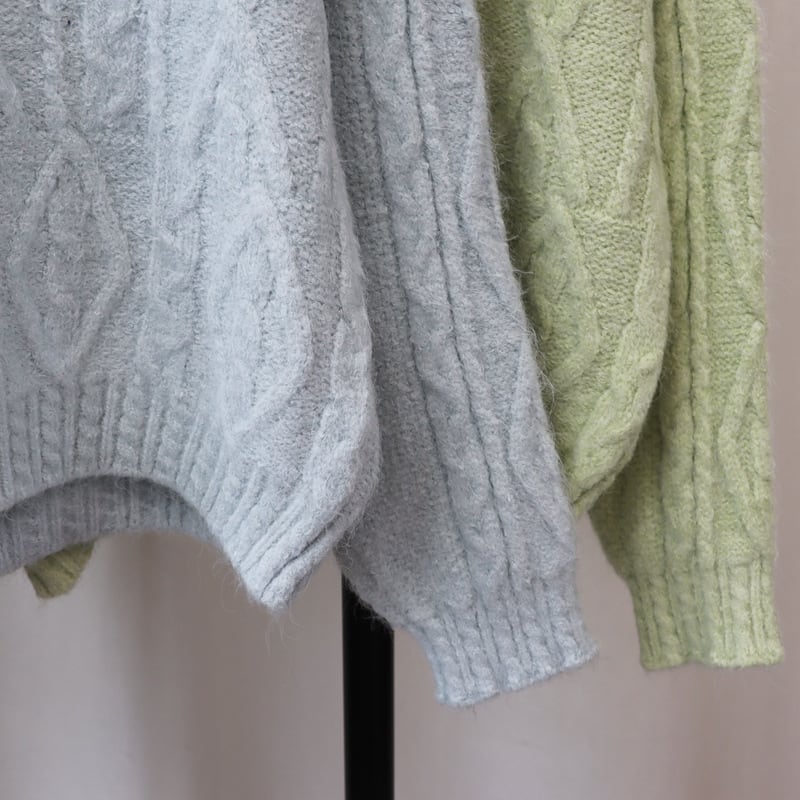 【tops】クルーネックニットセーター　M27746