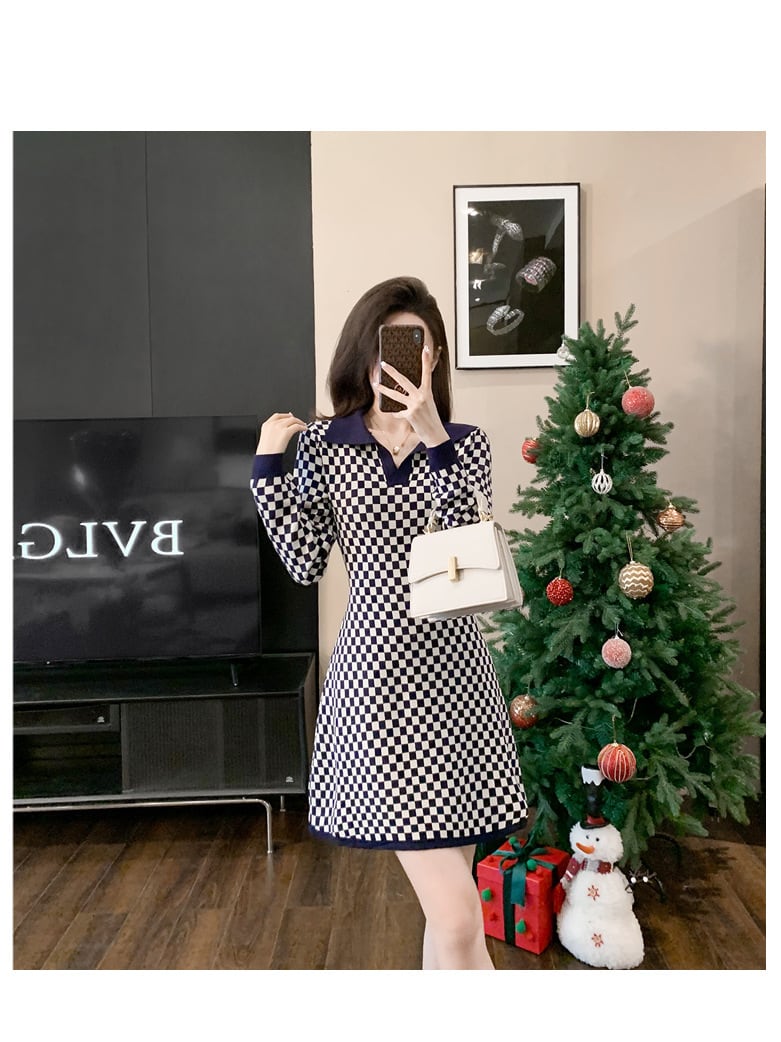 【dress】ニットワンピース　M25466