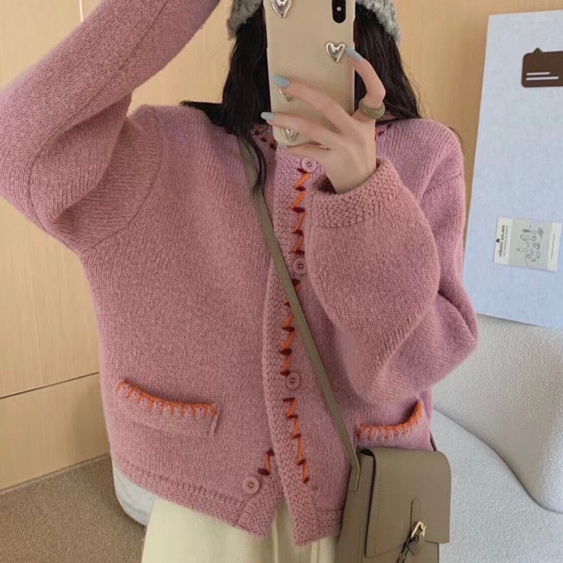 【outer】ニットカーデ　M28073