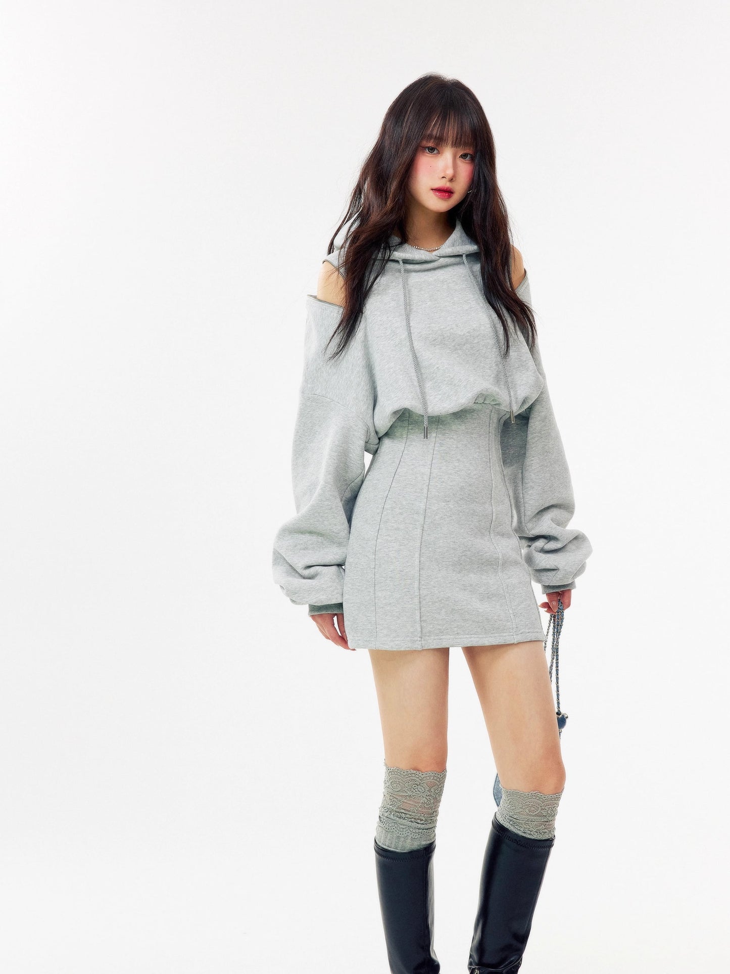 【dress】オフショルミニワンピース Q7338