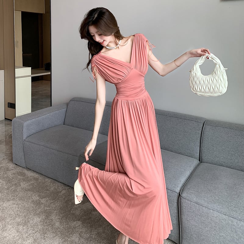【dress】Vネックワンピース　M24966