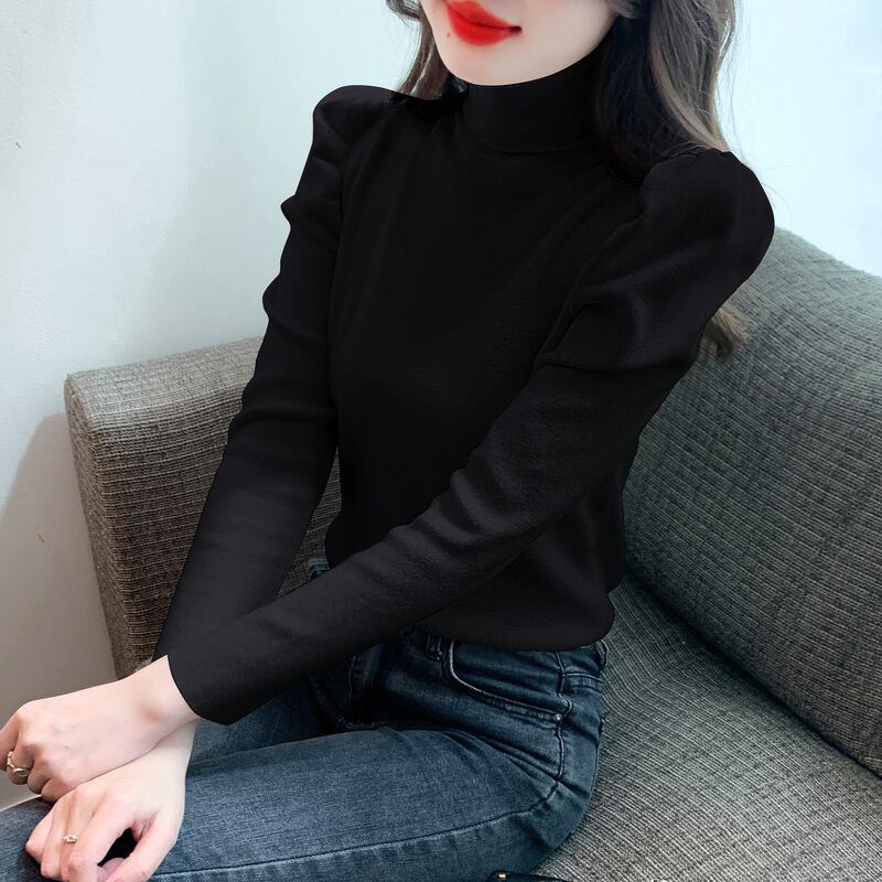 【tops】ハイネックニットプルオーバー　M19041