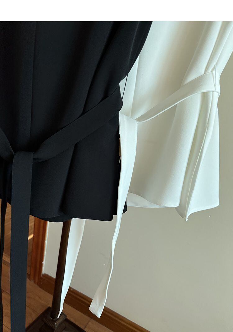 【tops】2色ウエストリボンタンクトップF7535