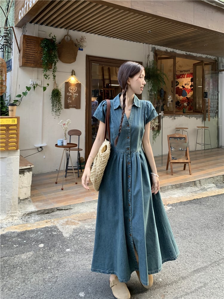 【dress】デニムワンピース　M24032