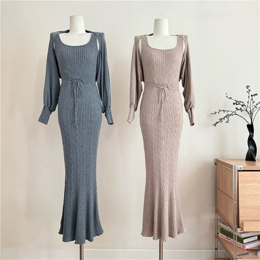 【set】4WAYケーブルワンピースセット　N3469