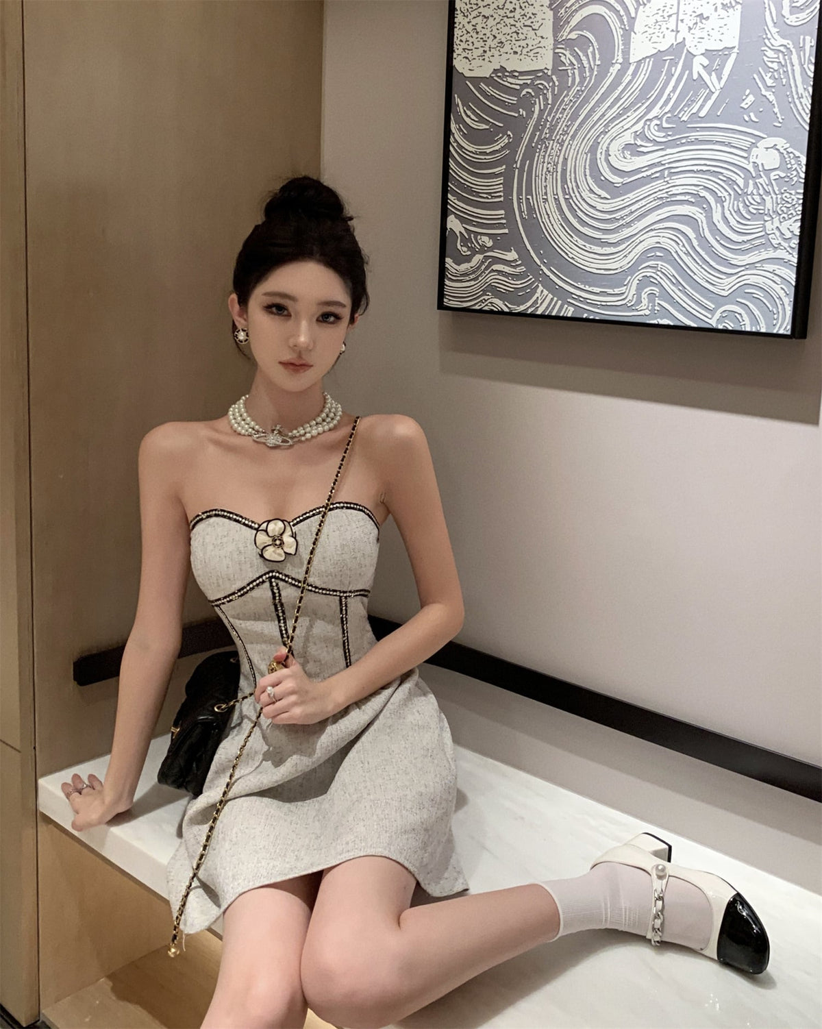 【dress】ベアトップワンピース　M24318