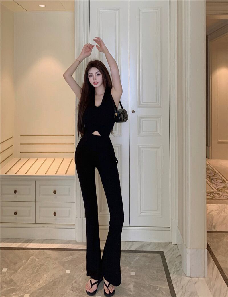 【set】スリットキャミソール+ラッパズボン２点セットG21282