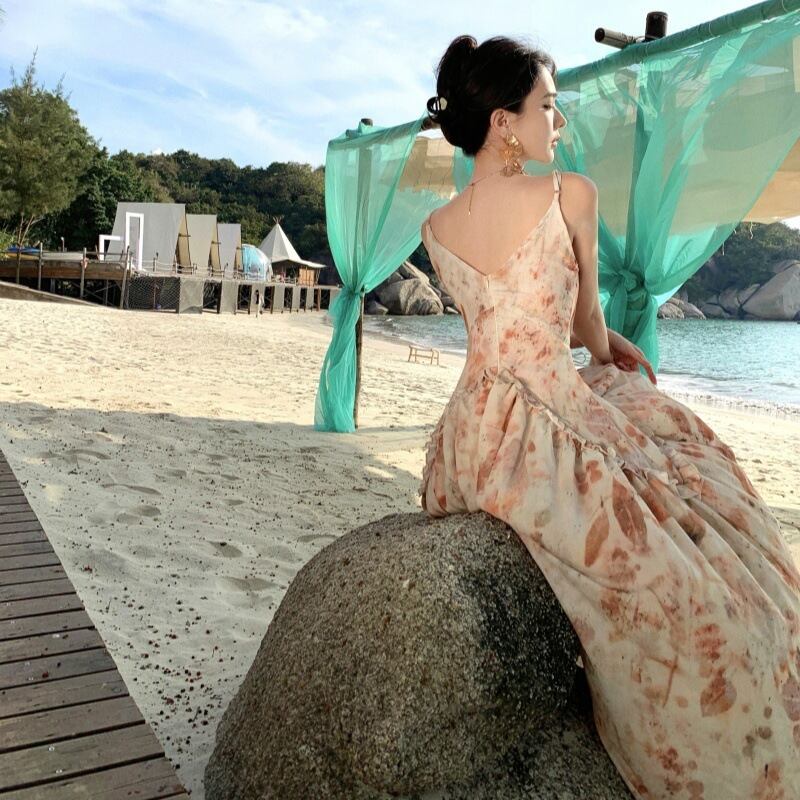 【dress】プリントキャミワンピース　M30178