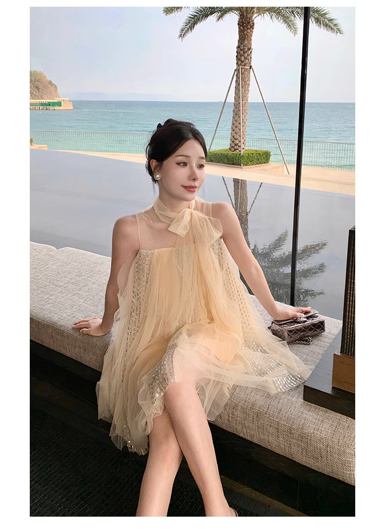 【dress】ノースリーブワンピース　M25288