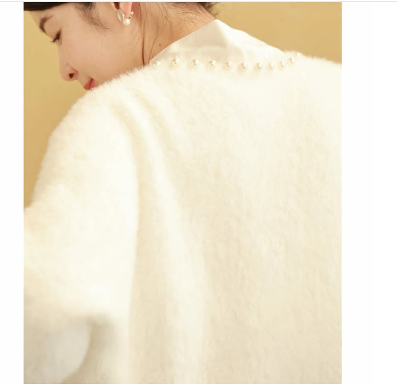 【outer】パールニットカーデ　M27471