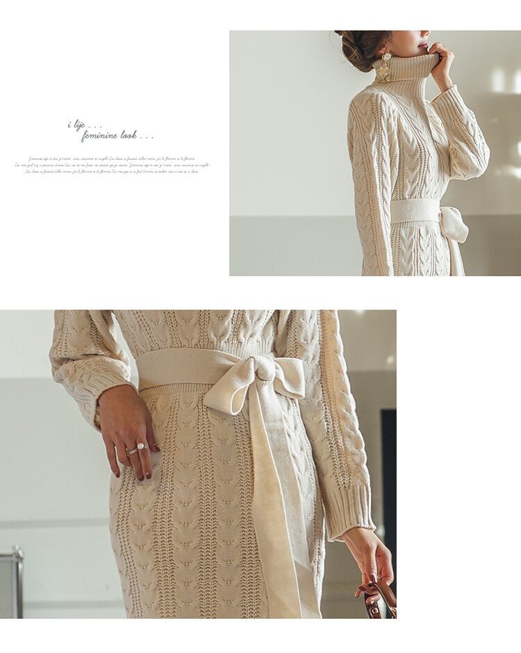 【dress】ハイネックワンピース　M18805