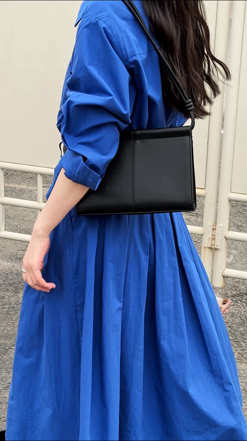 【dress】ポロネックシャツワンピースワンピース　N2966