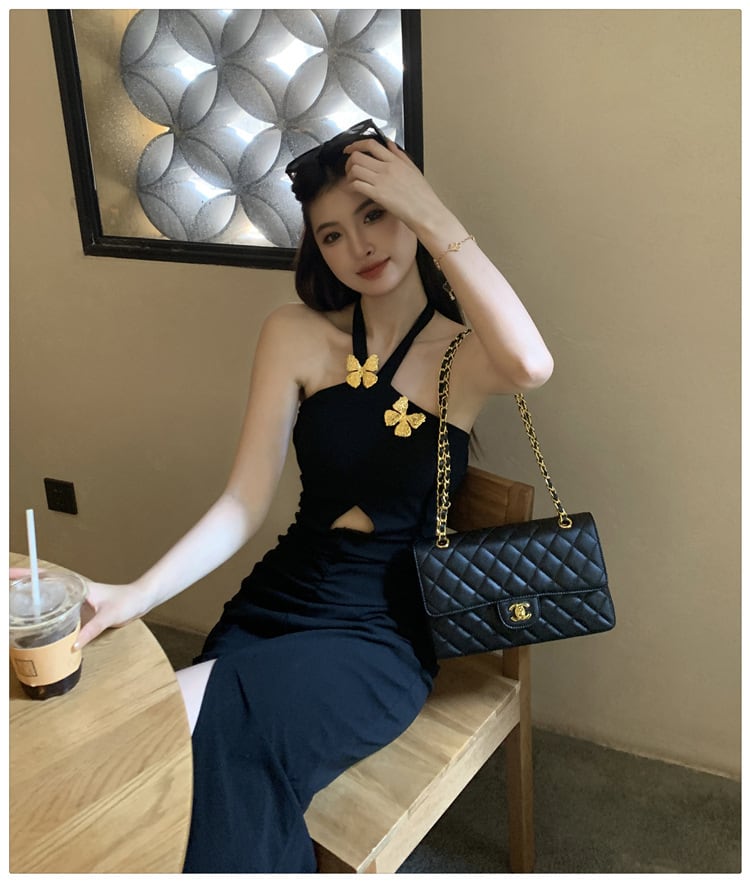 【dress】ホルターネックワンピース　M25209