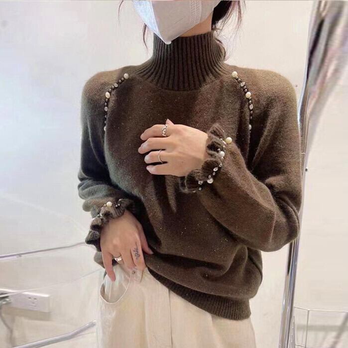 【tops】パールニットセーター　M29080