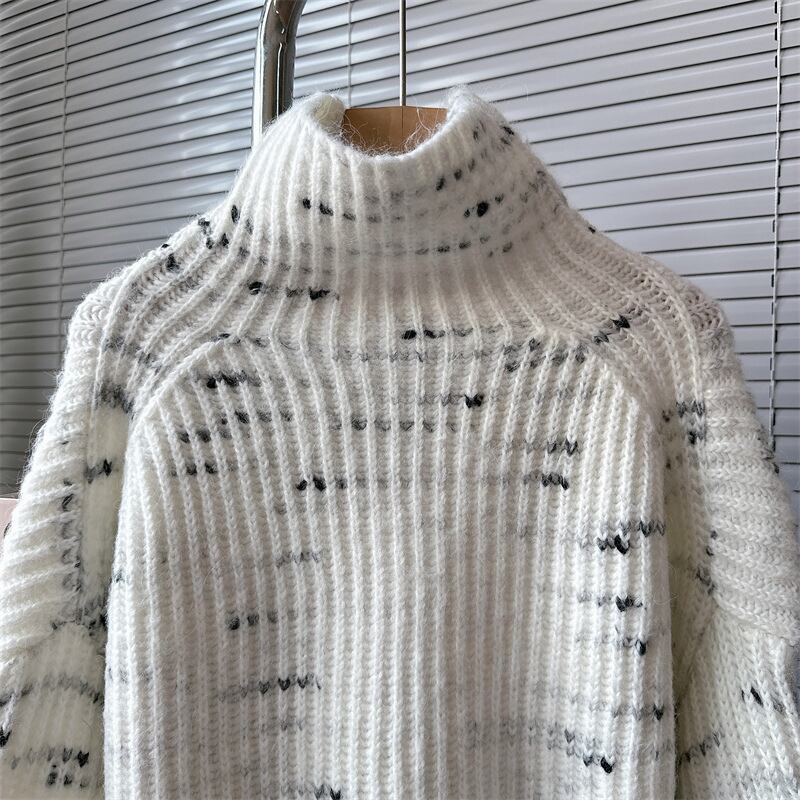 【tops】ハイネックニットセーター　M18882