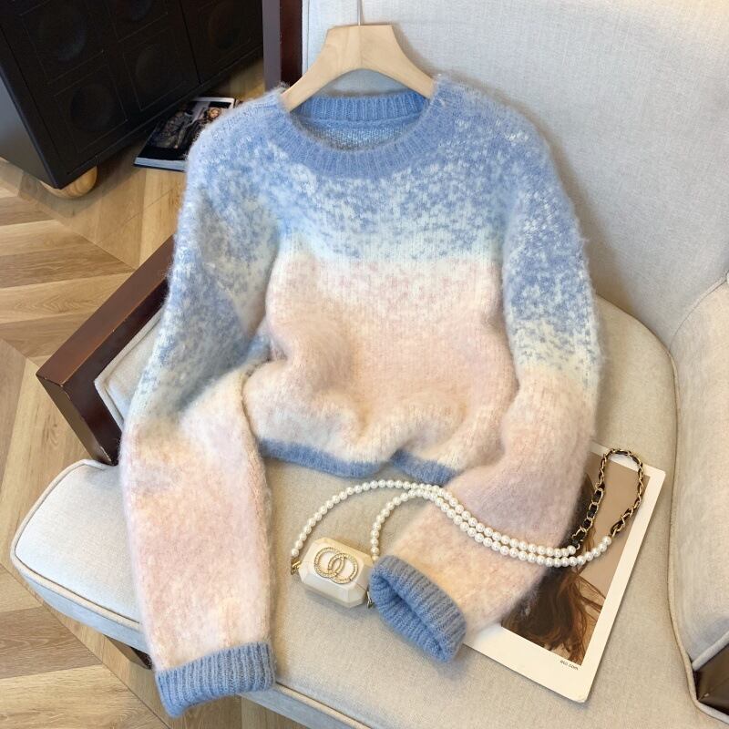 【tops】クルーネックニットセーター　M29210