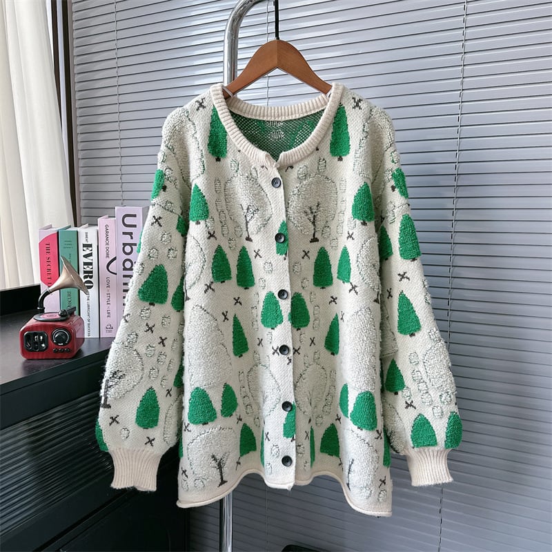 【outer】ニットカーデ　M28387