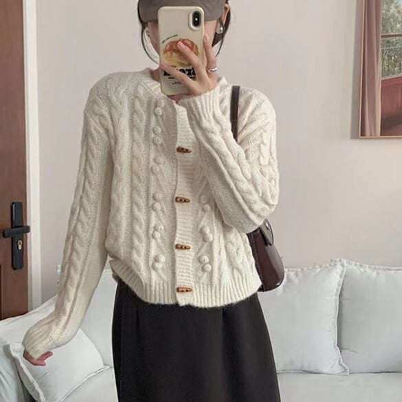 【outer】ニットカーデ　M25936