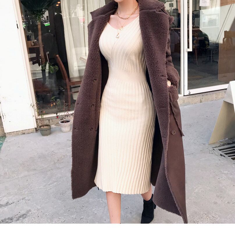 【dress】Vネックワンピース　M18984