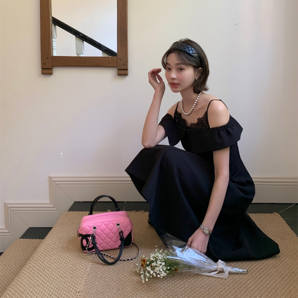 【dress】レースドッキングキャミワンピース  N3568