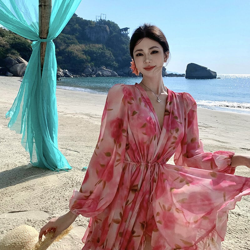 【dress】花柄ワンピース　M29325